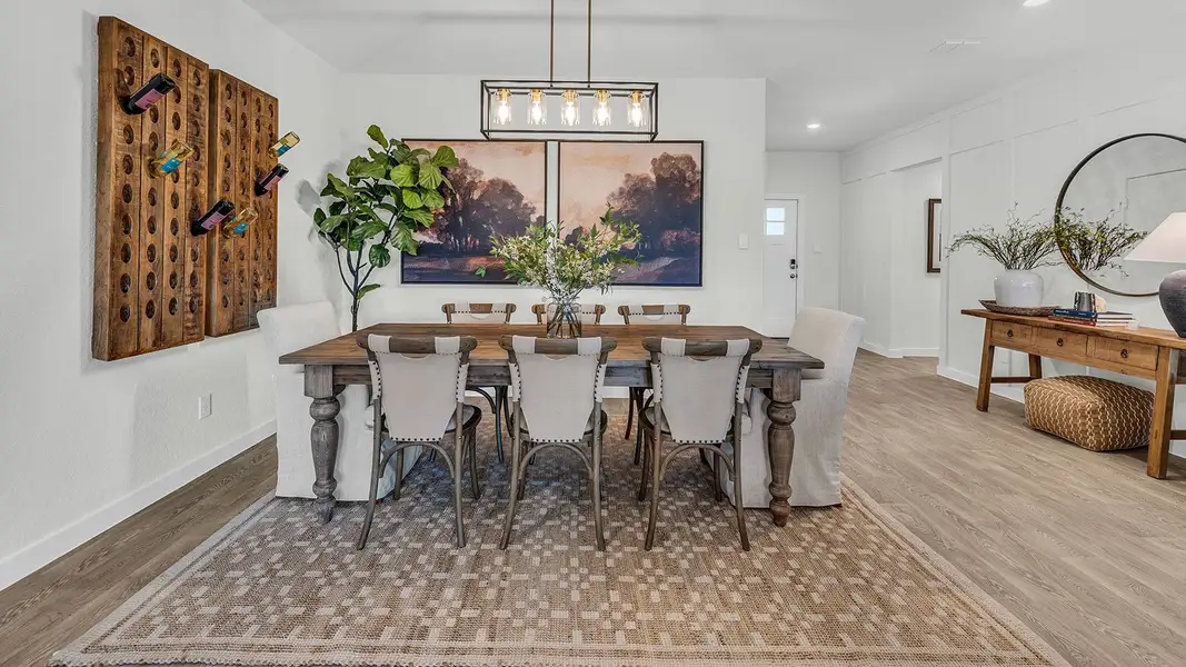 Furnished interior in a model home at Sonoma Oaks in Fredericksburg (Image 13).