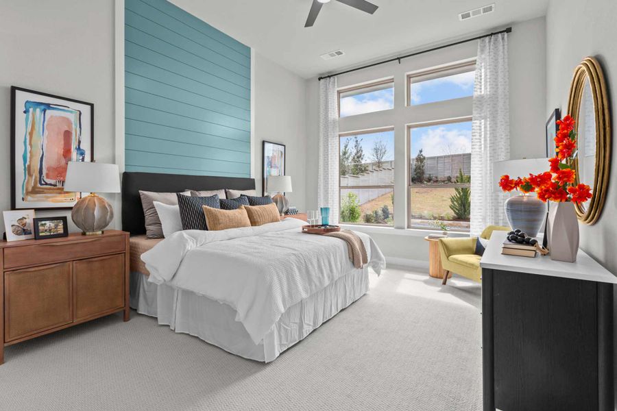 Furnished interior in a model home at Treeline in Justin (Image 6). Furnished interior in a model home at Treeline in Justin (Image 6).