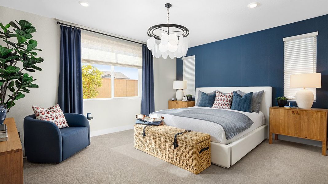 Furnished interior in a model home at Arbor Ranch in Clermont (Image 4). Furnished interior in a model home at Arbor Ranch in Clermont (Image 4).