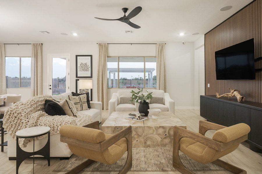 Furnished interior in a model home at Salero in Laveen (Image 16).