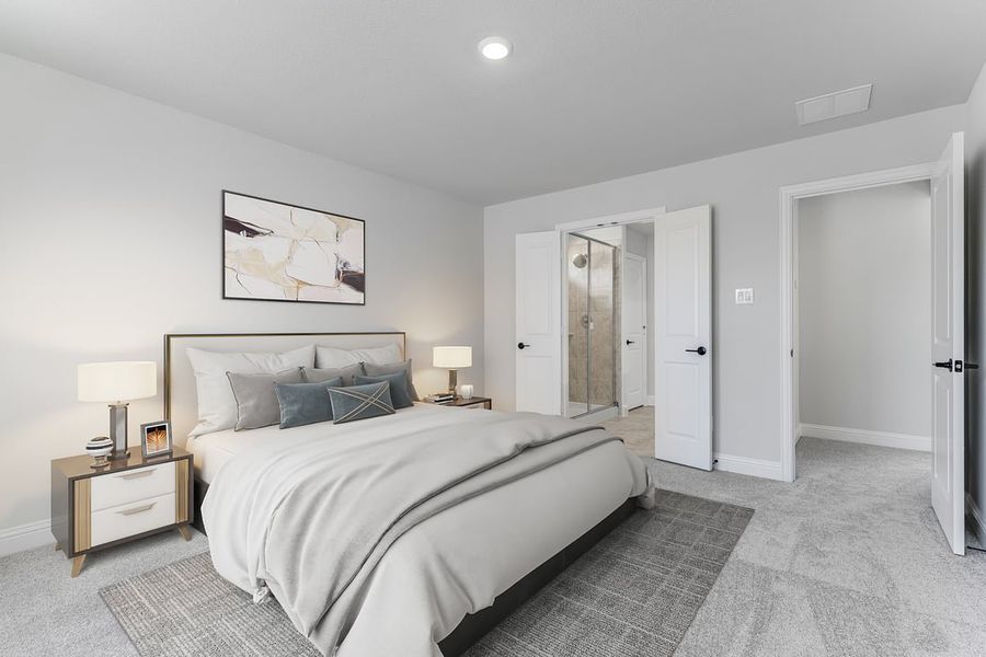 Furnished interior in a model home at The Ranch at Uptown Celina 40s in Celina (Image 68).