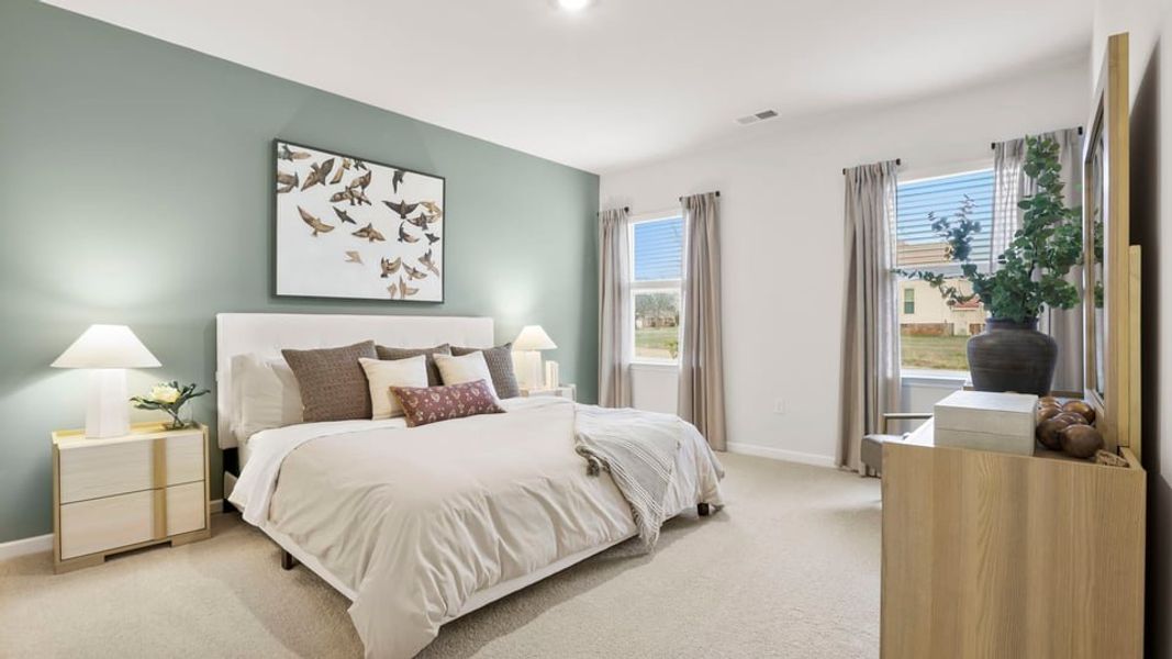 Furnished interior in a model home at Benjamin's Grove in Woodruff (Image 23).