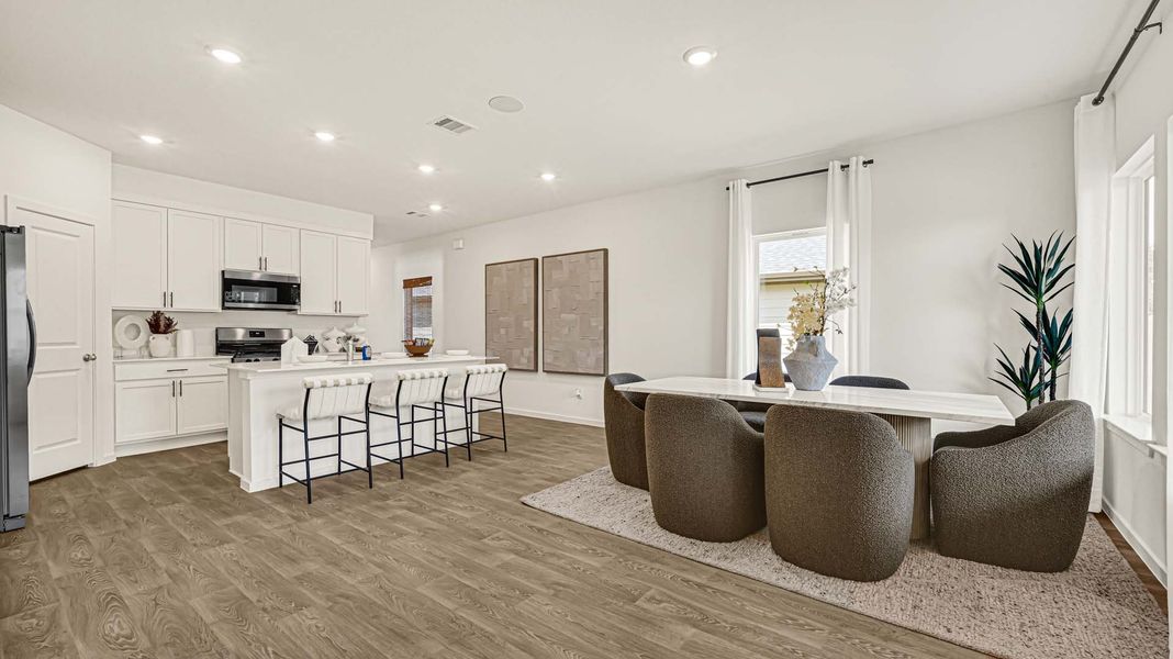 Furnished interior in a model home at August Trails in Needville (Image 20). Furnished interior in a model home at August Trails in Needville (Image 20).