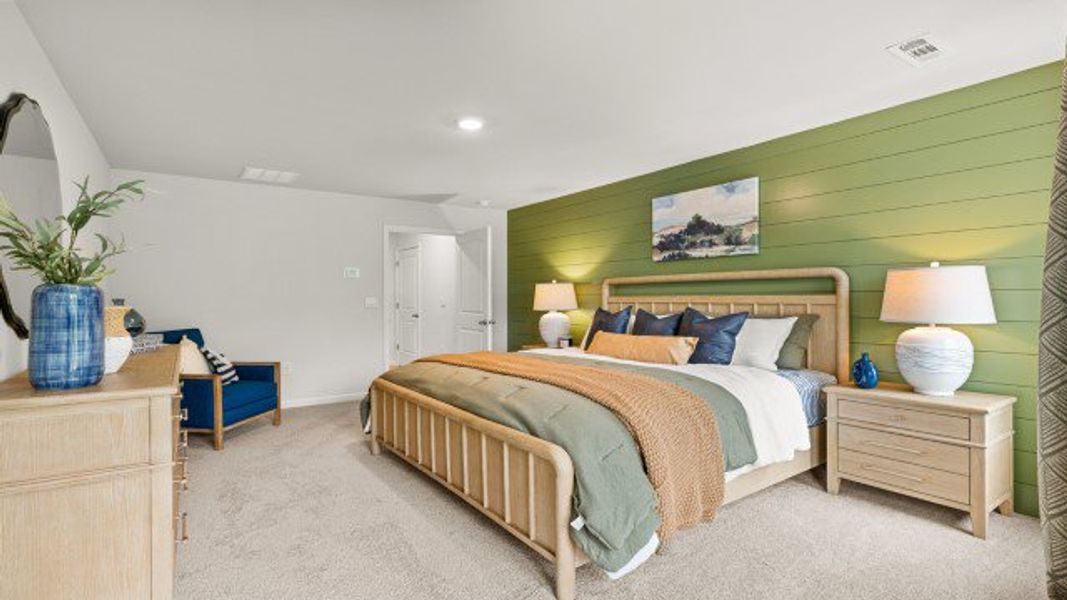 Furnished interior in a model home at Falcon Landing Townhomes in Gainesville (Image 29).