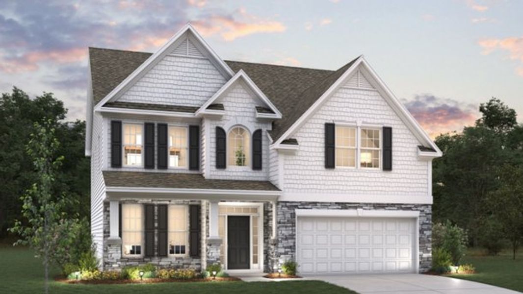 Front exterior of a home in the Harrison Valley community, located in Simpsonville, SC (Image 7). Front exterior of a home in the Harrison Valley community, located in Simpsonville, SC (Image 7).