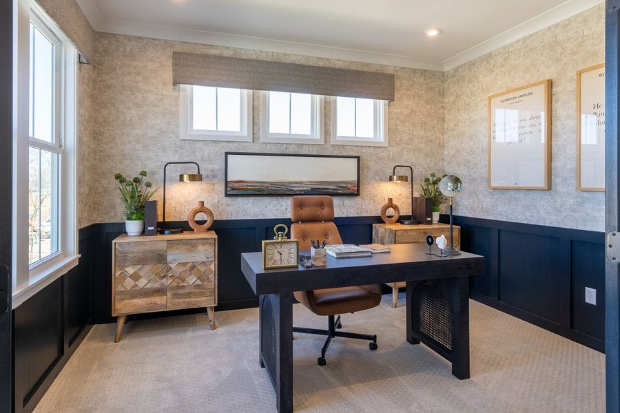 Furnished interior in a model home at Stonehaven in Hoschton (Image 7).