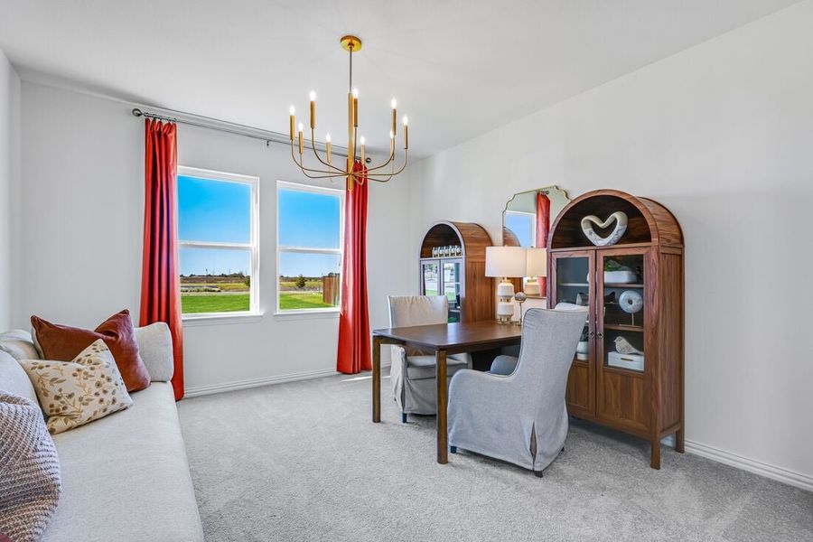 Furnished interior in a model home at Madero 50s in Fort Worth (Image 115).