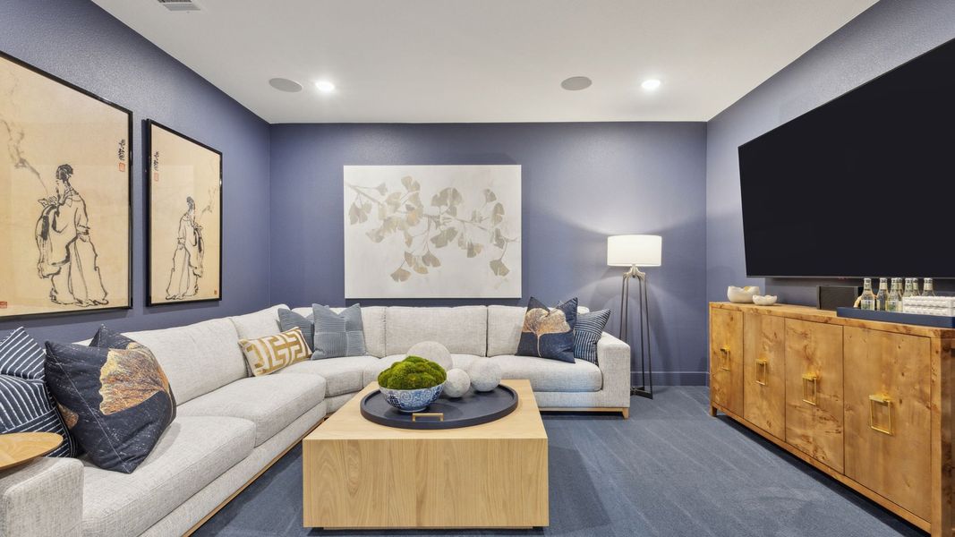 Furnished interior in a model home at Painted Tree 50' Series in McKinney (Image 42). Furnished interior in a model home at Painted Tree 50' Series in McKinney (Image 42).