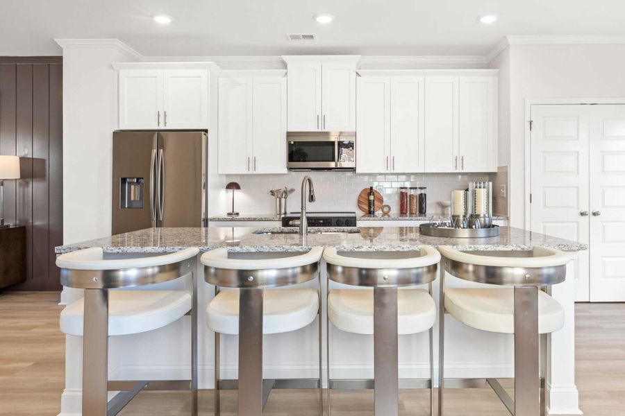 Furnished interior in a model home at Towns at Enclave in Lawrenceville (Image 31). Furnished interior in a model home at Towns at Enclave in Lawrenceville (Image 31).