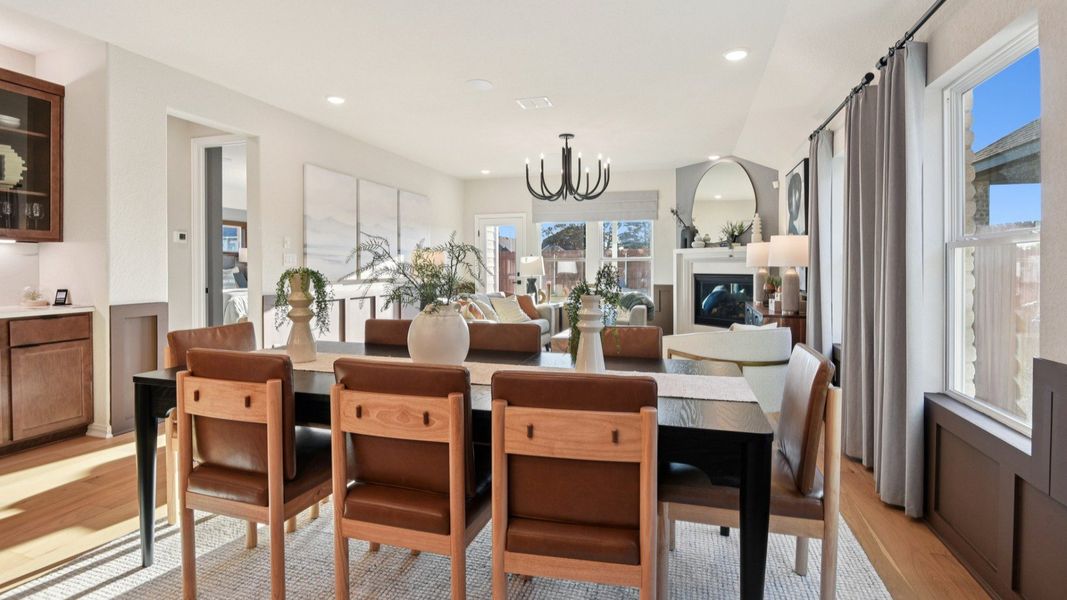Furnished interior in a model home at Sunflower Ridge in New Braunfels (Image 11).