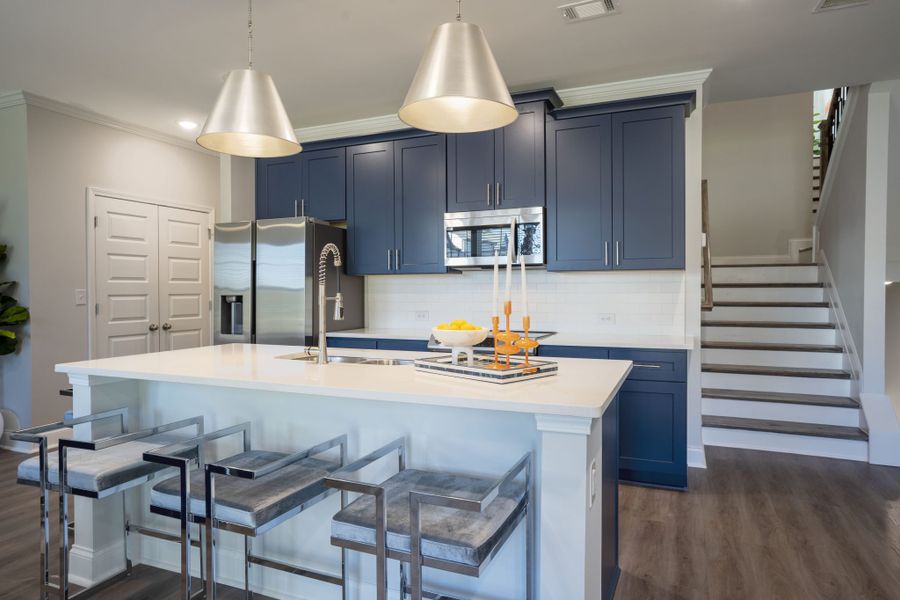 Furnished interior in a model home at Town Center Overlook in Norcross (Image 8). Furnished interior in a model home at Town Center Overlook in Norcross (Image 8).