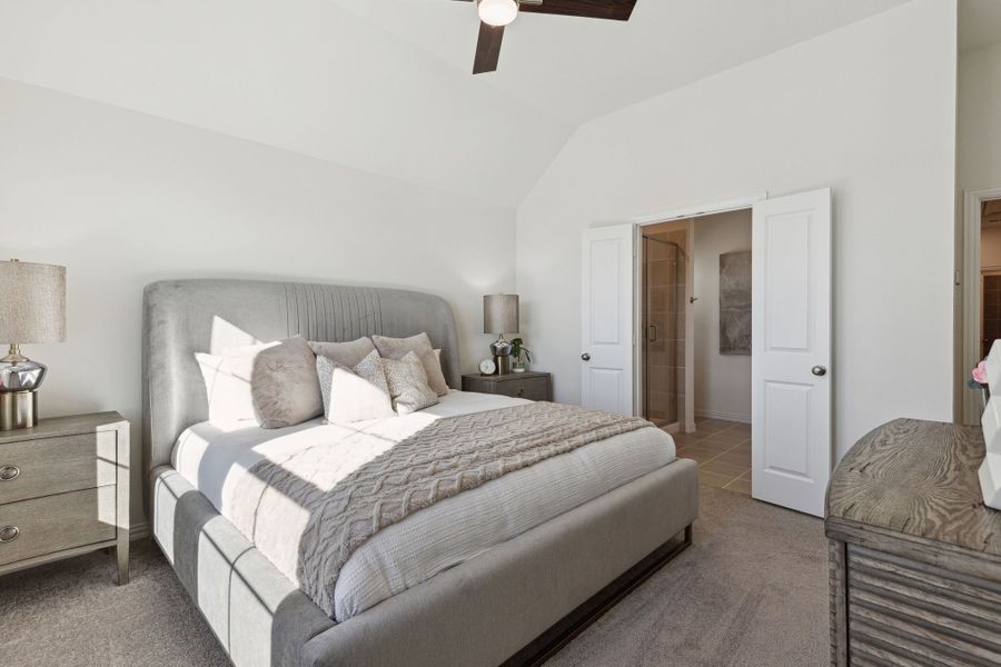 Furnished interior in a model home at Heritage Village in Haltom City (Image 30).