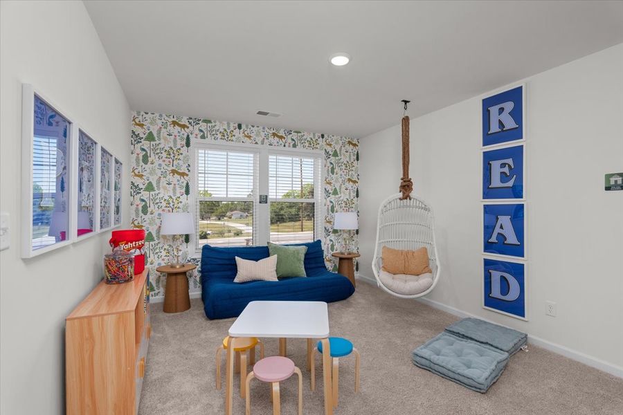 Furnished interior in a model home at Southbridge in Sumter (Image 45).