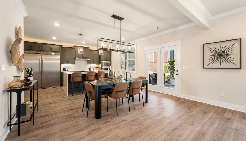 Furnished interior in a model home at Pinecrest Ridge in Dacula (Image 9).