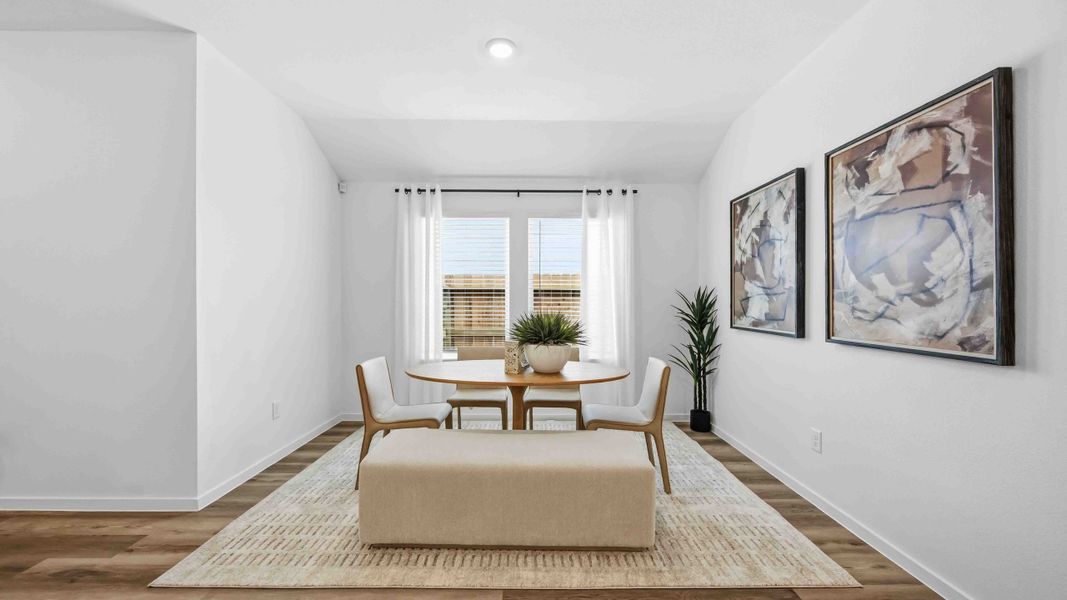 Furnished interior in a model home at Allison Park in Houston (Image 22).