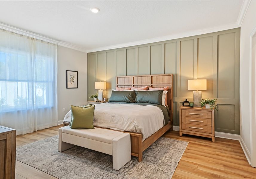 Furnished interior in a model home at Hontoon Reserve in Deland (Image 9).