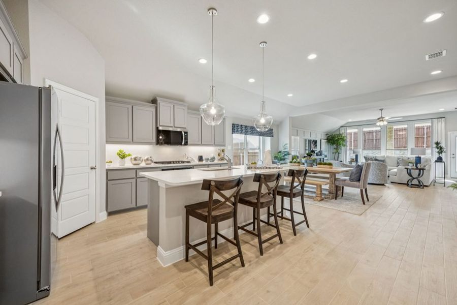 Furnished interior in a model home at Arcadia Trails in Balch Springs (Image 9).