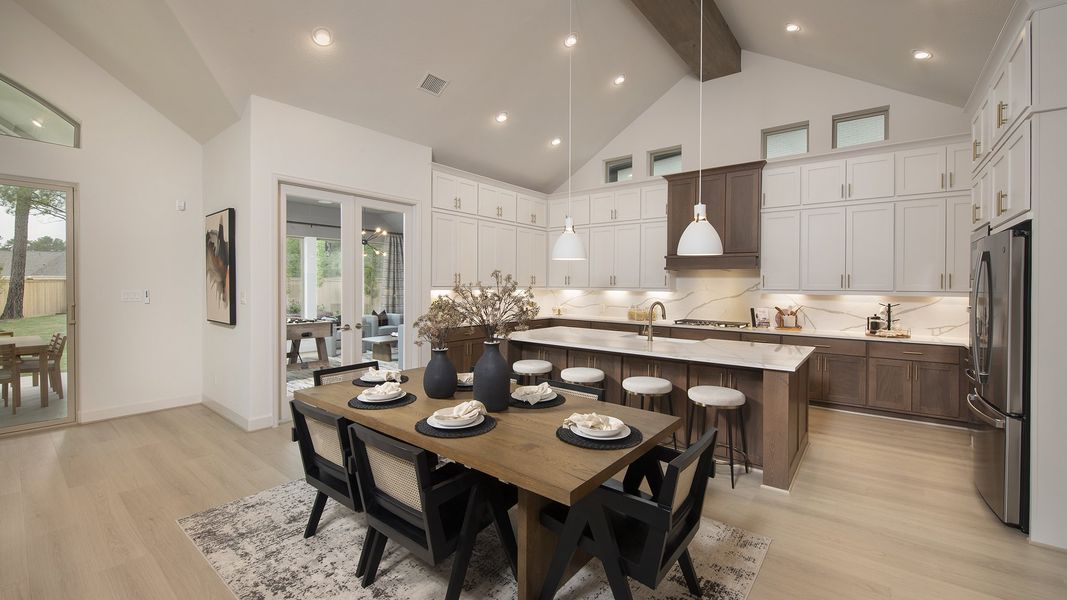 Furnished interior in a model home at Kresston 65' in Montgomery (Image 7).