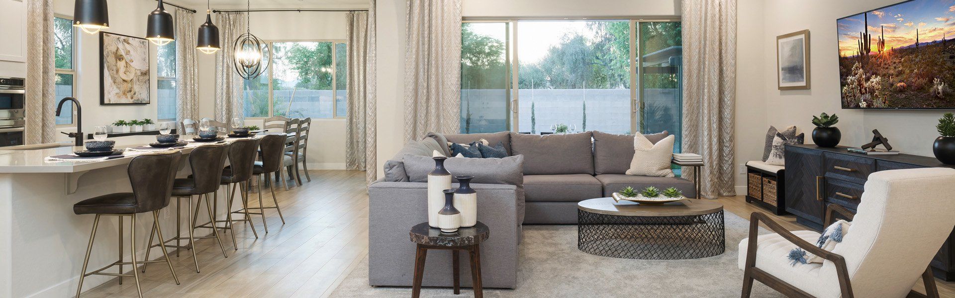 Furnished interior in a model home at Stonefield in Surprise (Image 8).
