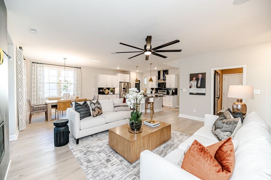 Furnished interior in a model home at Holston in Fuquay Varina (Image 8).