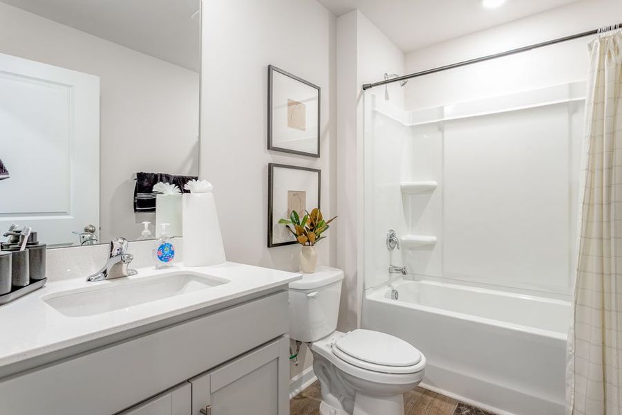 Furnished interior in a model home at River's Edge in Mayodan (Image 35).