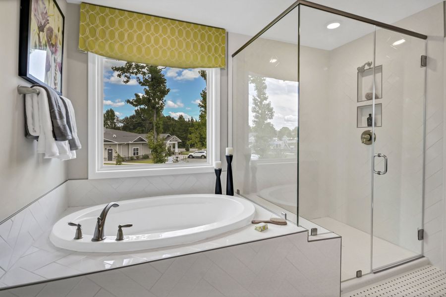 Furnished interior in a model home at Hadleigh Park in Lexington (Image 21). Furnished interior in a model home at Hadleigh Park in Lexington (Image 21).