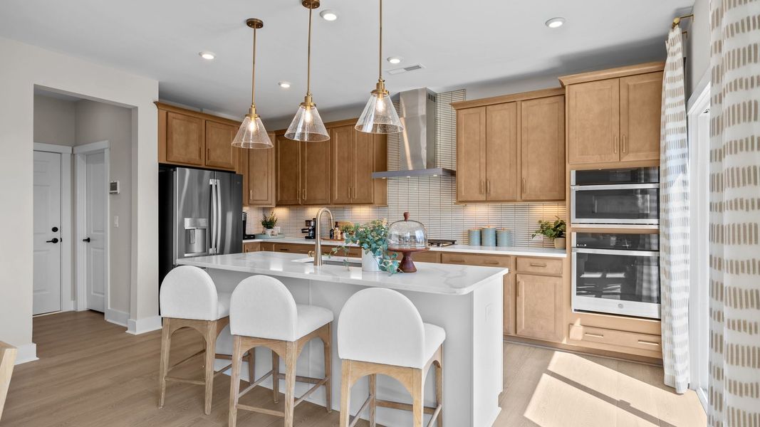 Furnished interior in a model home at Farms at Bellingham in Mooresville (Image 18).