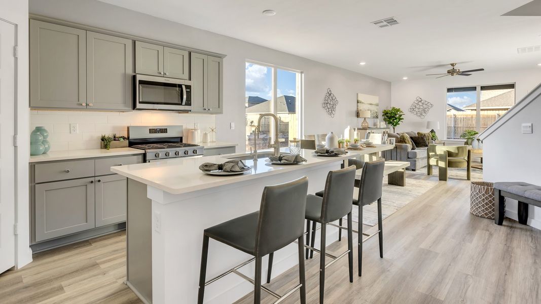 Furnished interior in a model home at Viridian in Lubbock (Image 12).