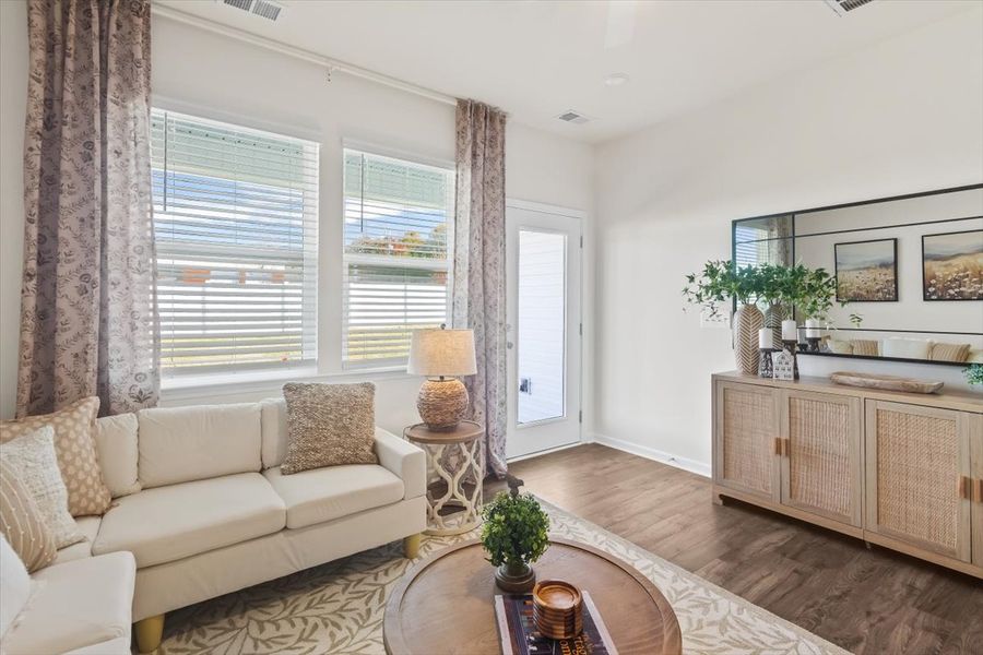 Furnished interior in a model home at Halton Oaks in Spartanburg (Image 12). Furnished interior in a model home at Halton Oaks in Spartanburg (Image 12).