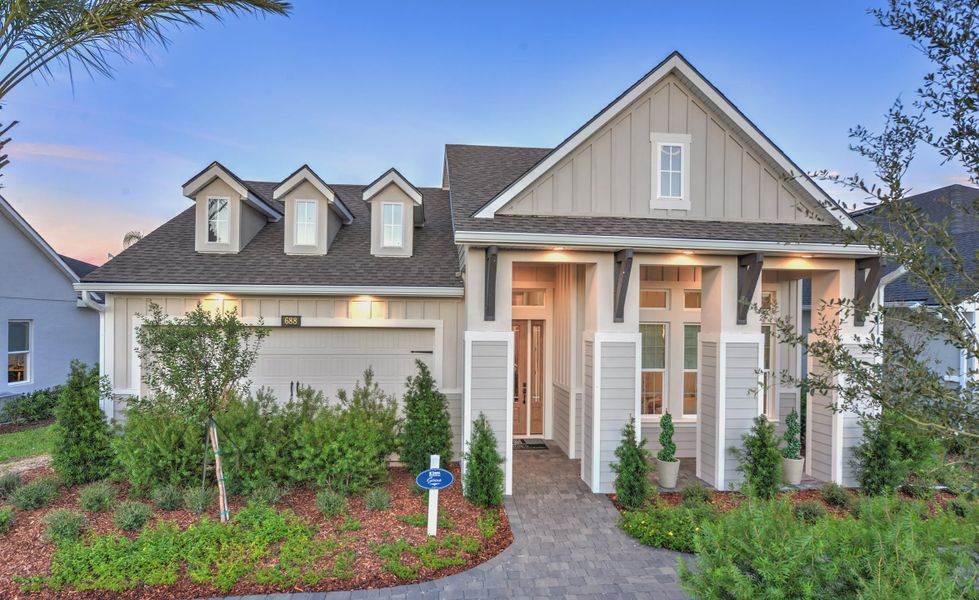 Front exterior of a home in the Mosaic community, located in Daytona Beach, FL (Image 5).