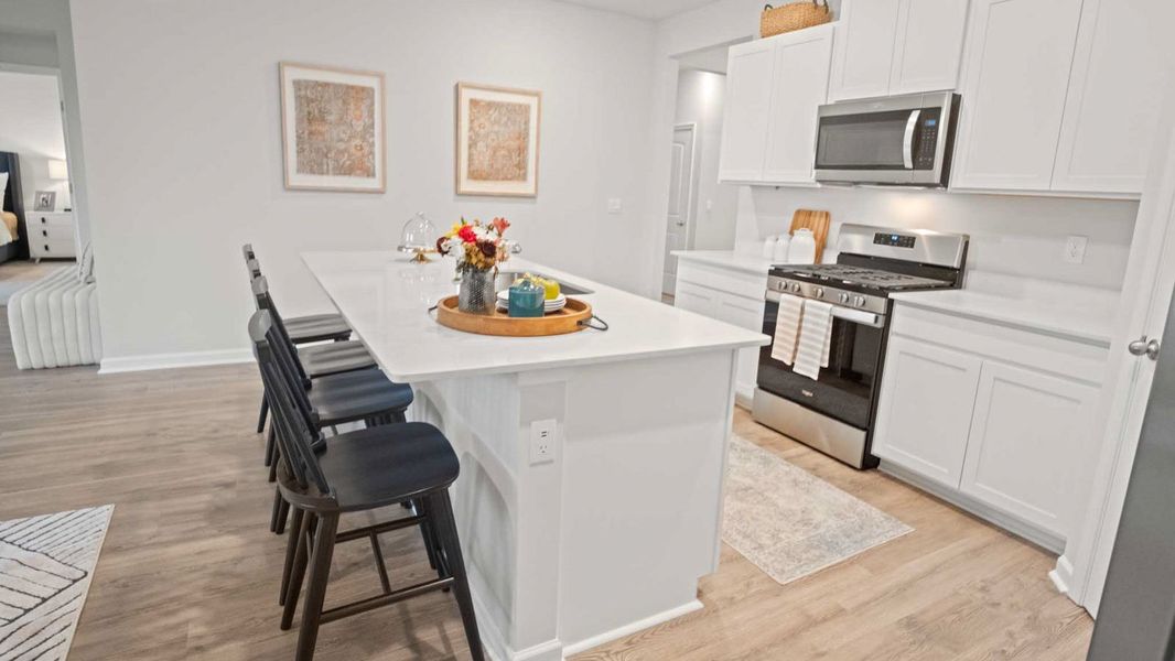 Furnished interior in a model home at Villages of Hunters Point in Lebanon (Image 7). Furnished interior in a model home at Villages of Hunters Point in Lebanon (Image 7).