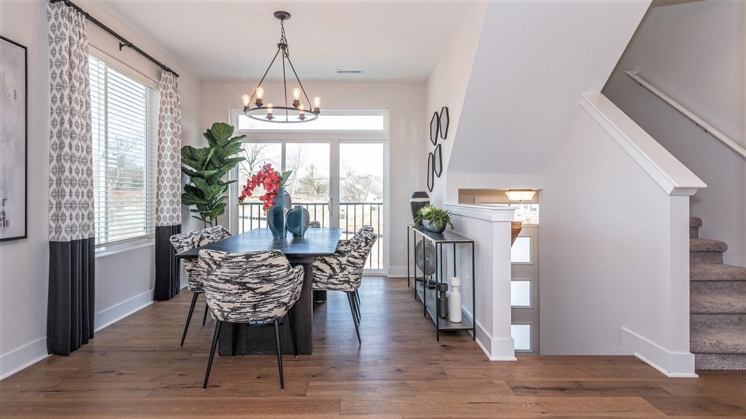Furnished interior in a model home at Bristol Ridge Townhomes in Ann Arbor (Image 4). Furnished interior in a model home at Bristol Ridge Townhomes in Ann Arbor (Image 4).