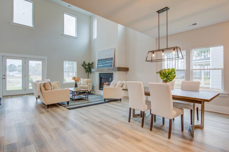 Furnished interior in a model home at Watson Hill in Summerville (Image 26). Furnished interior in a model home at Watson Hill in Summerville (Image 26).
