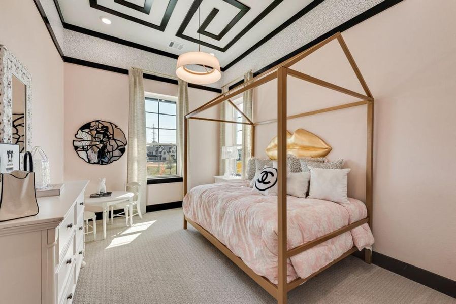 Furnished interior in a model home at Chatham Reserve in Providence Village (Image 21).