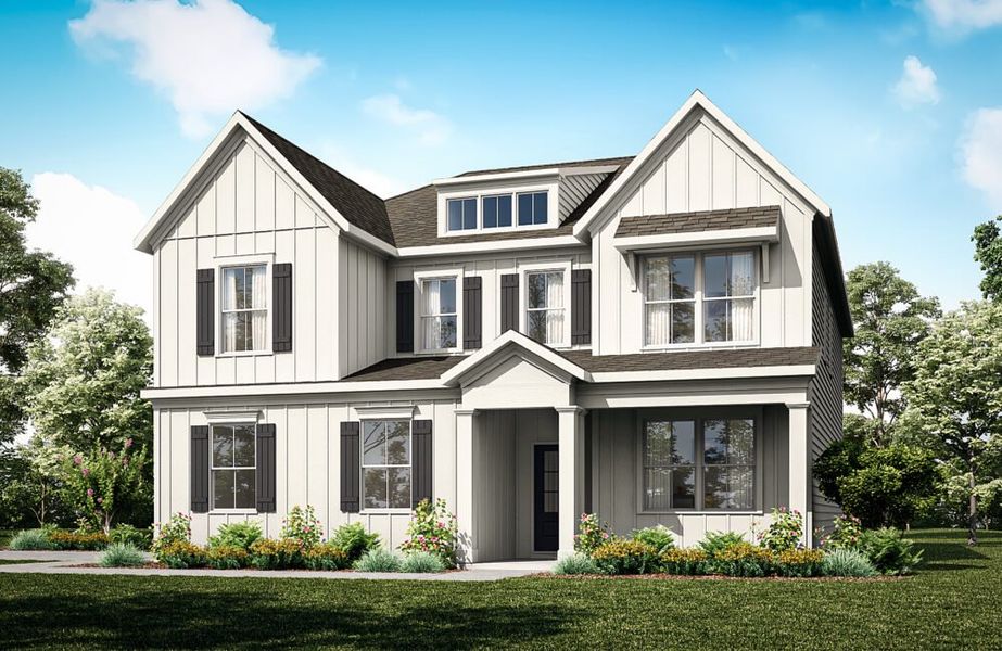 Front exterior of a home in the Enclave at Little Ridge community, located in Acworth, GA (Image 1). Front exterior of a home in the Enclave at Little Ridge community, located in Acworth, GA (Image 1).