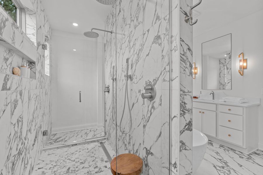 Furnished interior in a model home at Forest Bluff Estates in Fuquay Varina (Image 24). Furnished interior in a model home at Forest Bluff Estates in Fuquay Varina (Image 24).