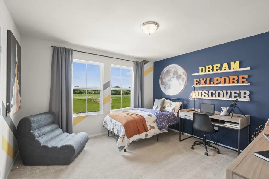 Furnished interior in a model home at Arcadia Ridge in San Antonio (Image 18).