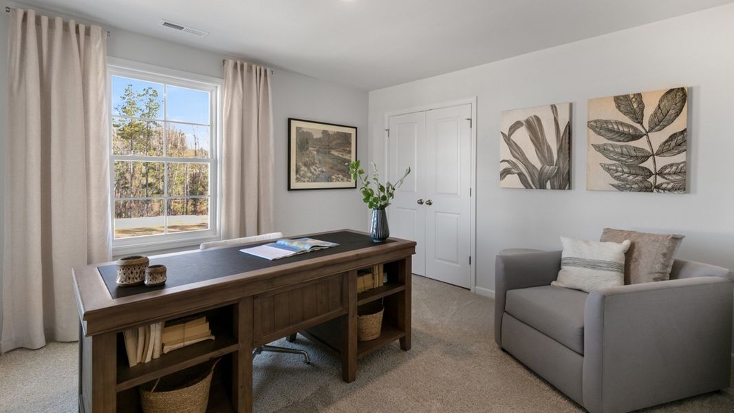 Furnished interior in a model home at Lybrook Village in Bermuda Run (Image 10). Furnished interior in a model home at Lybrook Village in Bermuda Run (Image 10).