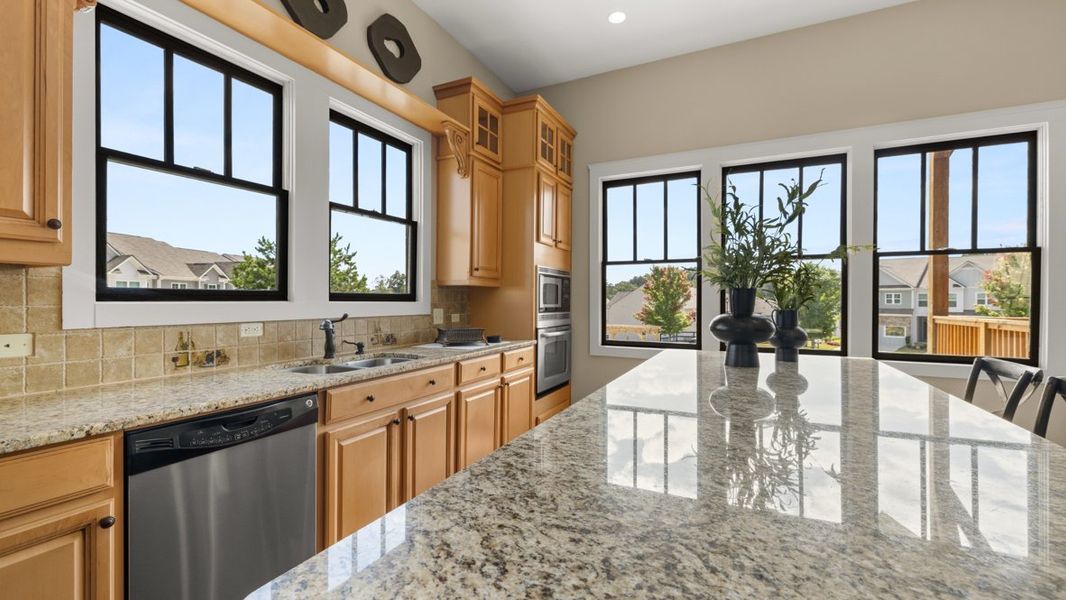 Furnished interior in a model home at Mountain Park in Dahlonega (Image 47).