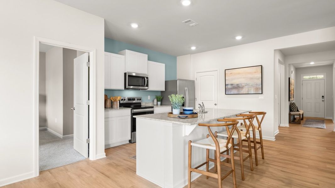 Furnished interior in a model home at Northberry in Rome (Image 24).