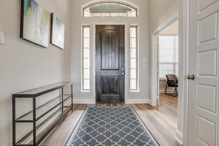 Furnished interior in a model home at Creekview Farms in Greenville (Image 5).