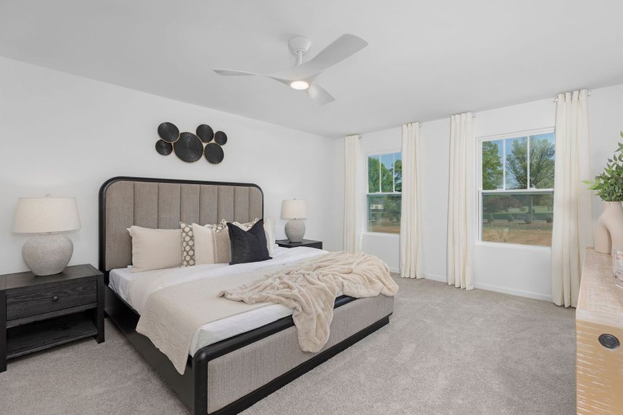 Furnished interior in a model home at Grandview Villas Townhomes in Pfafftown (Image 5).
