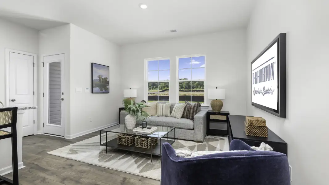 Furnished interior in a model home at Hastings Farm in Kernersville (Image 3).
