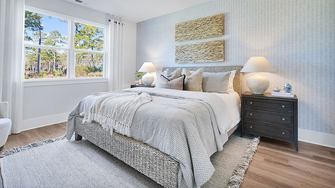 Furnished interior in a model home at Rolling Hills in Bolivia (Image 15). Furnished interior in a model home at Rolling Hills in Bolivia (Image 15).