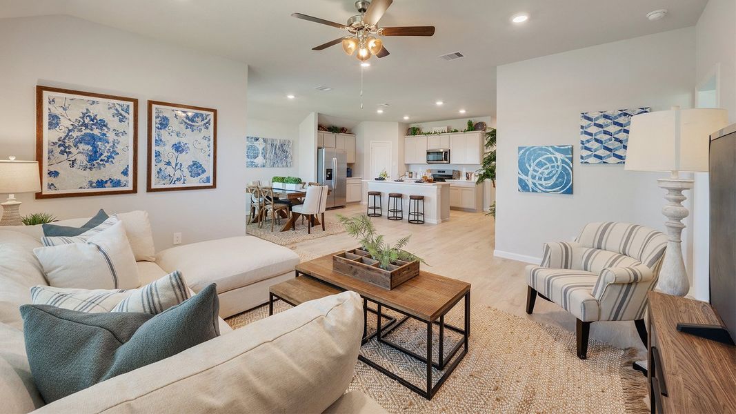 Furnished interior in a model home at Liberty Village in Brenham (Image 15).