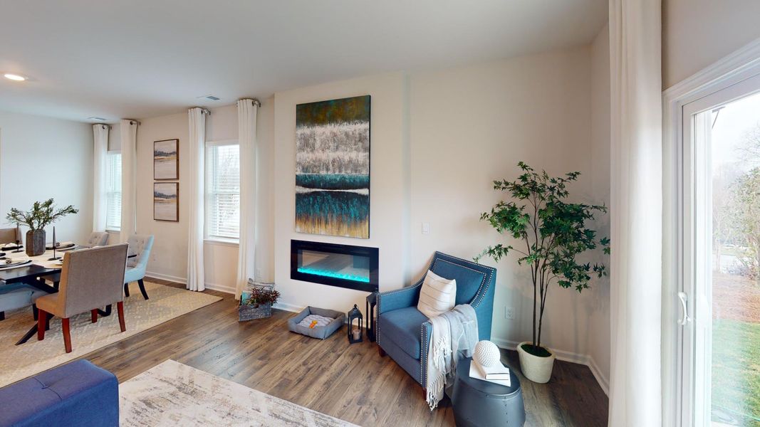 Furnished interior in a model home at Falls at Hickory in Hickory (Image 14). Furnished interior in a model home at Falls at Hickory in Hickory (Image 14).