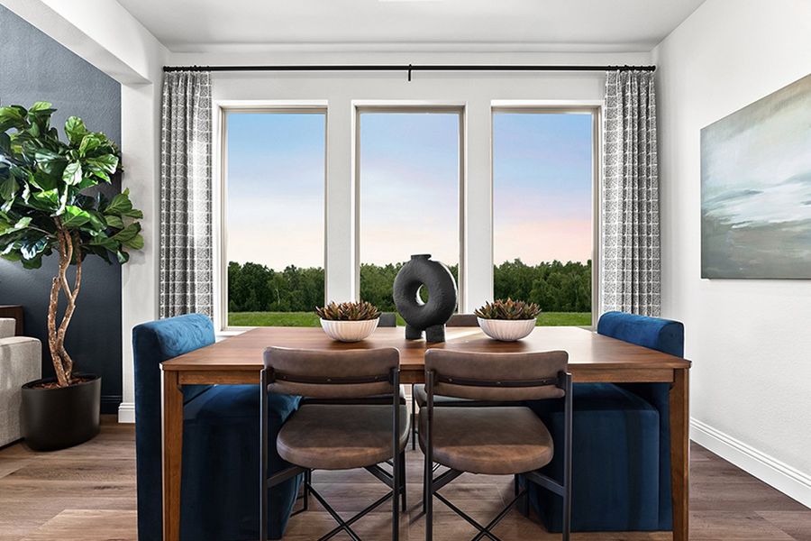 Furnished interior in a model home at La Terra at Uptown Celina in Celina (Image 21).