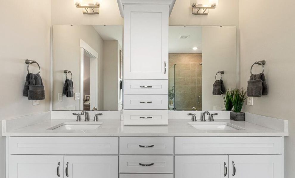 Furnished interior in a model home at High Springs in Clayton (Image 32). Furnished interior in a model home at High Springs in Clayton (Image 32).