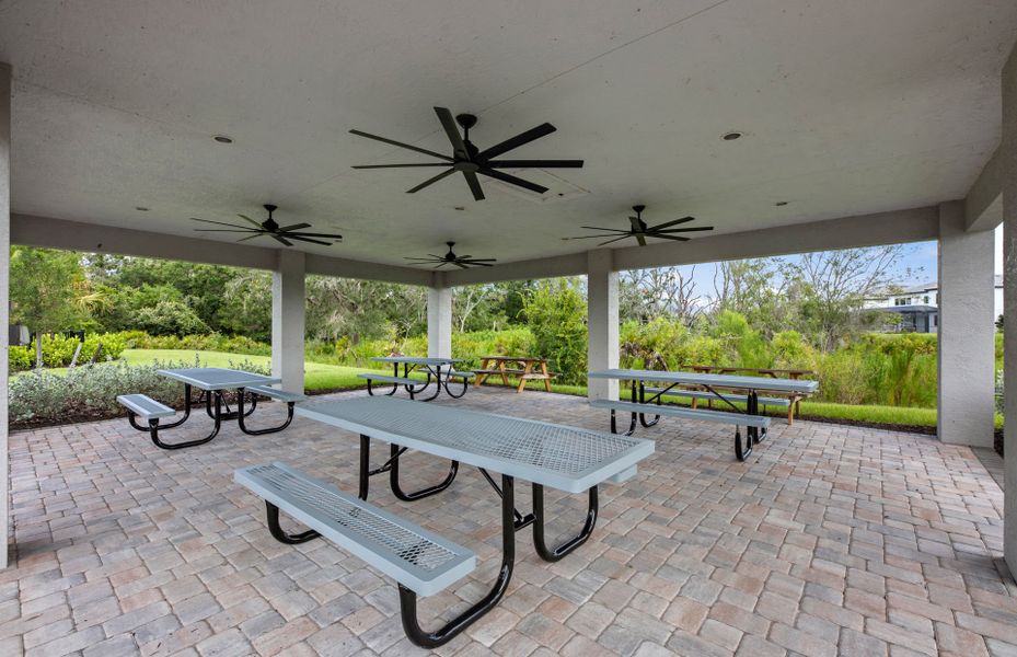 Pavilion for Your Family to Enjoy Nearby Your New Home.