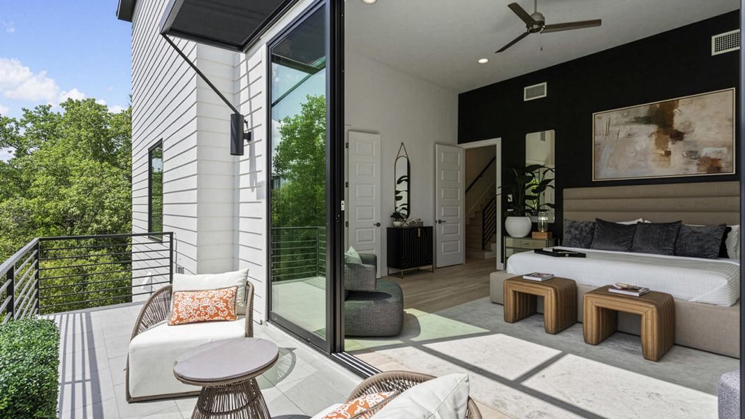 Exterior details of a home in The Park at Sunridge, Austin (Image 19).